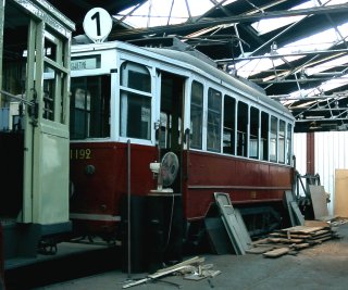 LH #1192, hala Muzeum Komunikacji Miejskiej, zajezdnia Popowice