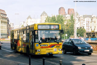 Gniot #9547 jako linia N, ul. Oławska