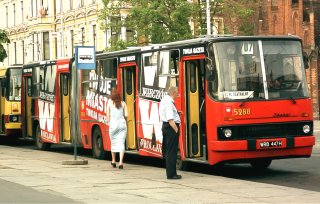 Ikarus #5288 jako zatramwaj linii 707, ul. Świdnicka