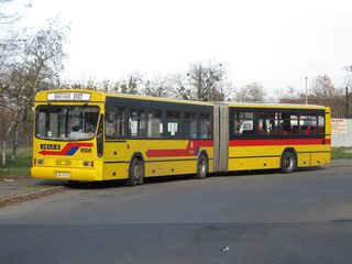 Jelcz #8500 po blacharce na linii 132, Nowy Dwór, 2008.11.13