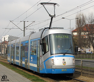 Škoda 3015 jako linia 7, ul. Powstańców Śląskich, 2008-03-24.