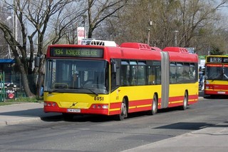 Volvo #8051 na linii 134, Nowy Dwór, 2009.04.03