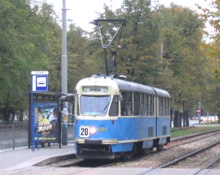 102Na #2053 jako linia 20, ul. Powstańców Śląskich