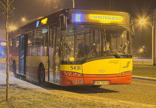Solaris #5431 na linii K, pętla na Gaju.
