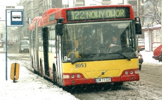 Volvo #8053 jako linia 122, ul. Dworcowa
