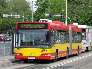 Volvo #8078 na linii D, al. J. Kochanowskiego, 2009.04.27
