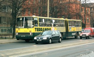 Ikarus #5309 jako linia 145, ul. Skłodowskiej-Curie