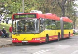Volvo #8056 jako linia 322, pętla Osobowice