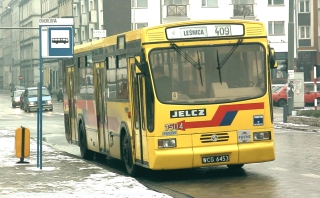 Gniot #9504 jako linia 409, ul. Dworcowa