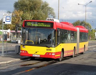 Długie Volvo na linii 132, Nowy Dwór, 2009.10.11