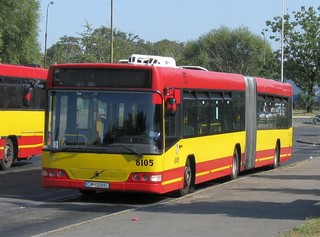 Volvo #8105 w służbie zajezdni nr IX, Nowy Dwór, 2009.09.23