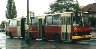 Ikarus #5243 jako linia K, ul. Świeradowska