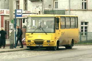Autosanik #325 jako linia 117, pętla Leśnica