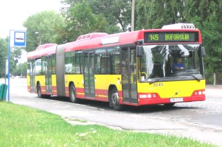 Volvo #8049 jako linia 145, ul. Borowska