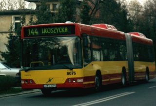Volvo #8076 jako linia 144, ul. Sudecka
