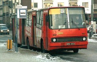 Ikarus #5286 jako linia 409, ul. Dworcowa