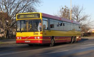 Volvo #8042 po remoncie na linii 409, ul. Strzegomska, 2008.12.03
