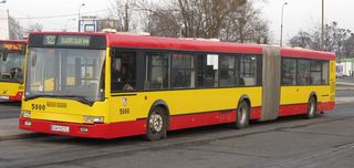 Ikarus w nowych barwach na linii 122, Nowy Dwór, 2009.02.06