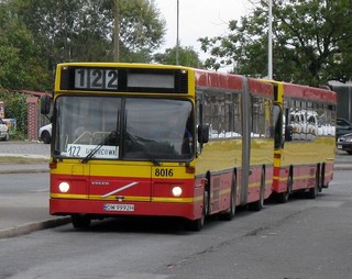 Volvo B10MA #8016 na linii 122, Nowy Dwór, 2009.10.02