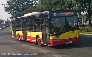 Solaris #5428 na linii K, ul. Borowska