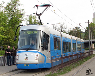 Škoda 3016 jako linia 7, pętla 