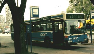 Ikarus #527 jako linia 115, pl. Grunwaldzki