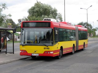 Volvo #8048 już w służbie zajezdni nr IX, Nowy Dwór, 2009.09.05