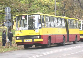 Ikarus #5280 jako międzycmentarny ekspres, pętla Osobowice