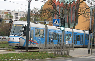 Škoda 19T #3109 na ul. Bardzkiej, 2013-11-01