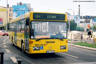Mercedes #521 jako linia 504, ul. Błogosławionego Czesłąwa