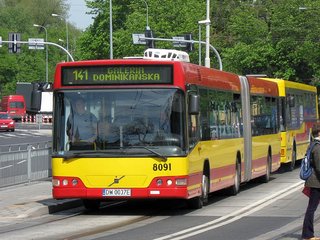 Volvo #8091 na linii 141, al. J. Kochanowskiego, 2009.04.27