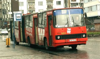 Ikarus #5255 jako linia 409, ul. Dworcowa