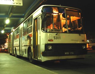 Ikarus #5311 jako linia 245, Dworzec Centralny PKS