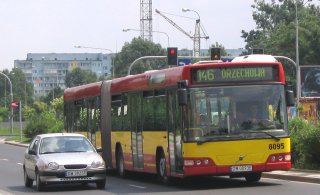 Volvo #8095 jako linia 146, al. Armii Krajowej