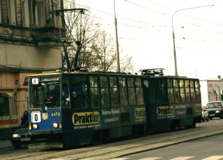 Skład 2478+2479 jako linia 0L, ul. Piłsudskiego