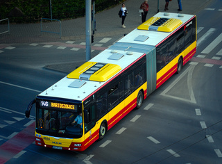 MAN 4614 jako linia 146, skrzyżowanie Borowskiej i Suchej