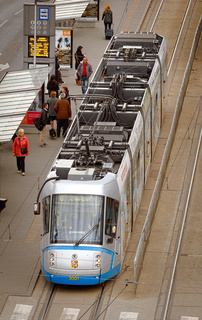 Škoda 3001 jako lina 8, przystanek Dworzec Autobusowy.