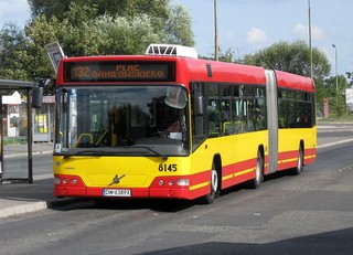 Volvo #8145 na linii 132, Nowy Dwór, 2009.09.13