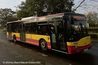 Solaris #5414 jako linia K na ul. Borowskiej