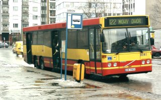 Volvo #8041 jako linia 122, ul. Dworcowa