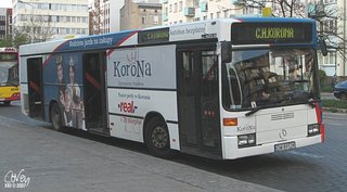 Mercedes #538 jako koronobus na ul. Dworcowej, 2007.04.18.