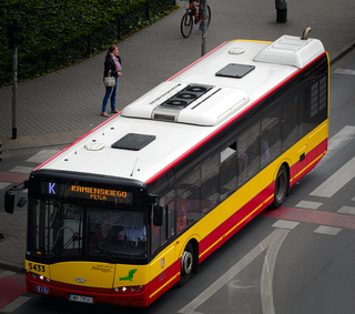 Solaris 5433 jako linia K, ul. Borowska.