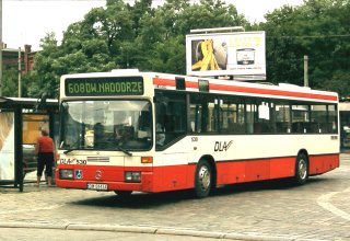 Mercedes #530 jako linia 608, pl. Powstańców Wielkopolskich