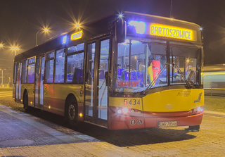 Awaryjny Solaris #5434 na linii 146, pętla na Gaju.