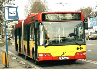 Volvo #8069 jako linia 135, ul. Sucha
