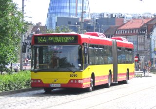 Volvo #8090 jako linia 144, ul. Kazimierza Wielkiego